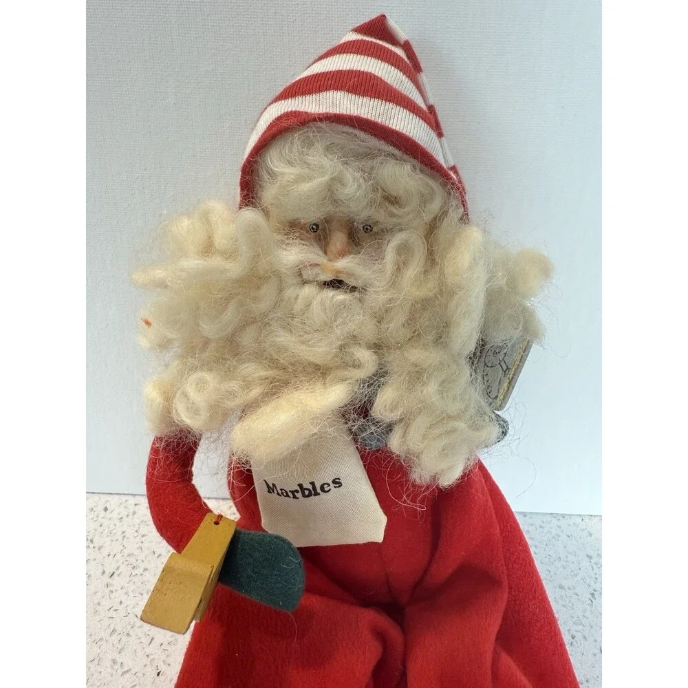 Vintage Shelf Sitter SANTA CLAUS Bendable Figure Christmas Decor 12